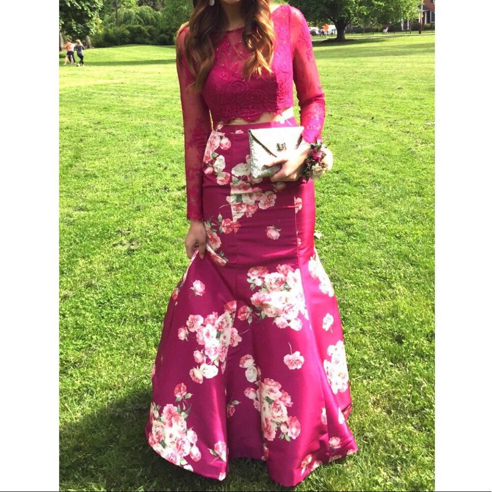 Sherri Hill two piece prom dress
